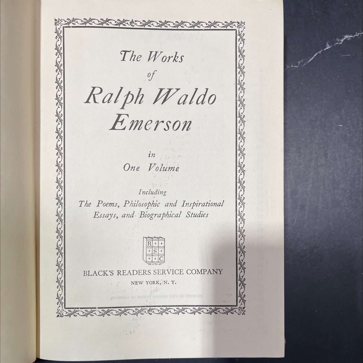 the works of ralph waldo emerson in one volume including the poems, philosophic and inspirational essays, and image 2