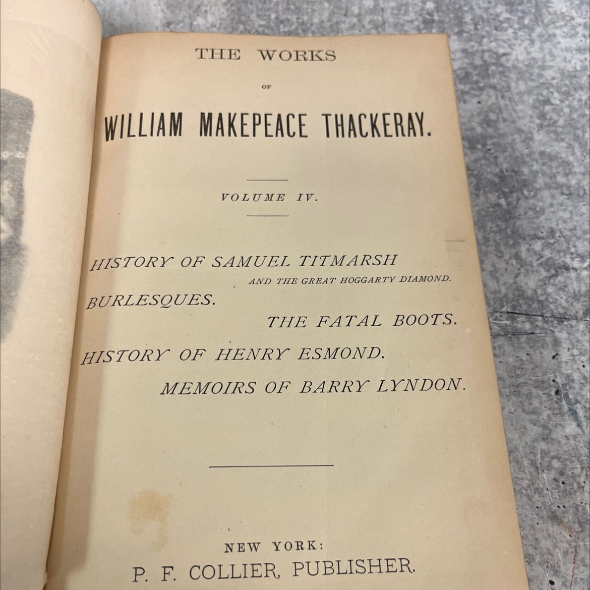 the works of william makepeace thackeray volume iv history of samuel titmarsh and the great hoggarty diamond burlesques image 3