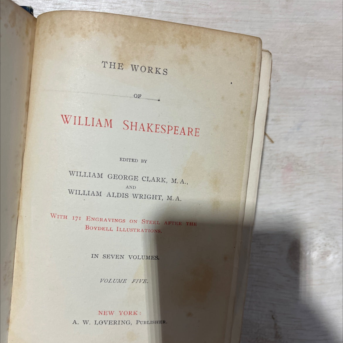 the works of william shakespeare book, by william shakespeare, 1887 Hardcover image 2