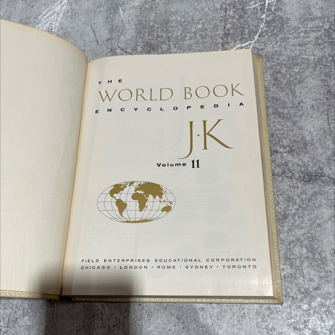 the world book encyclopedia jk book, by Field Enterprises
