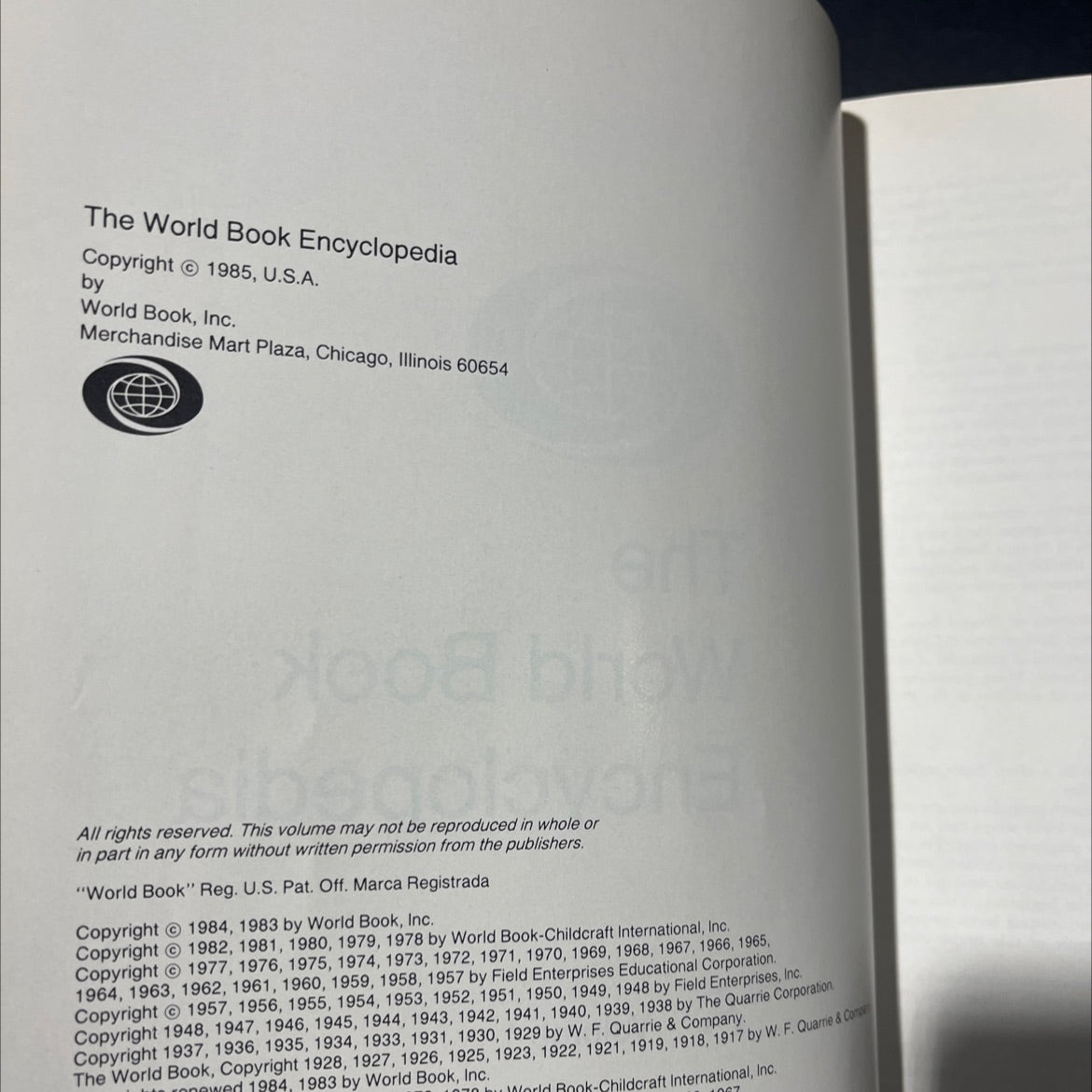 the world book encyclopedia book, by unknown, 1985 Hardcover image 3
