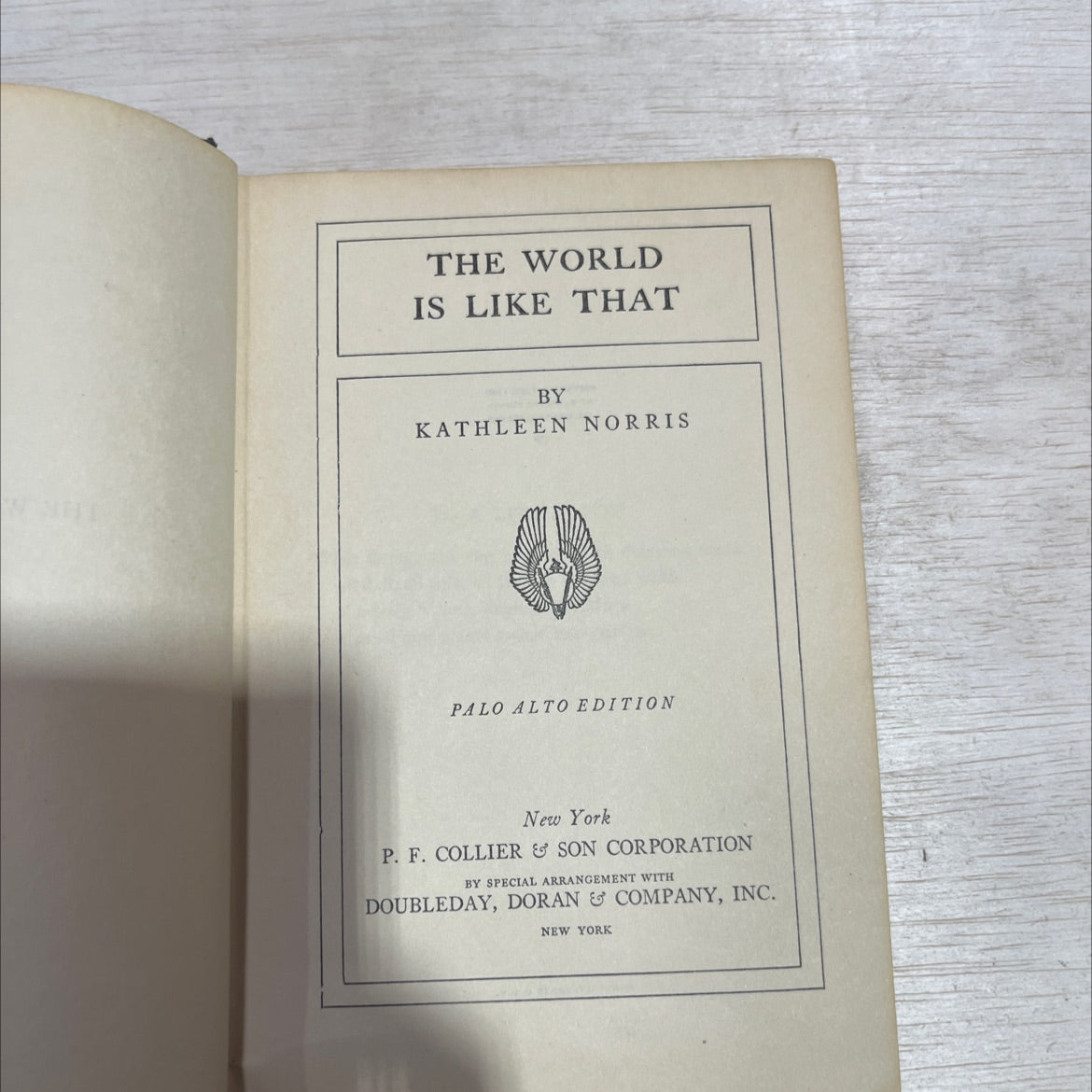 the world is like that book, by kathleen norris, 1940 Hardcover image 2