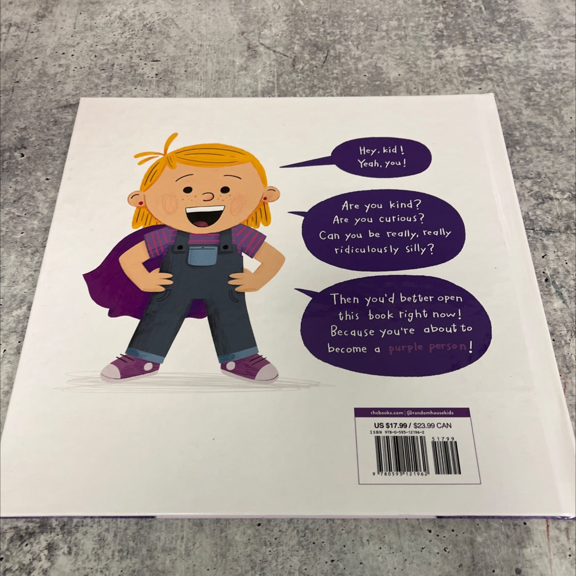 SIGNED the world needs more purple people book, by Kristen Bell, 2020 Hardcover, First Edition image 4