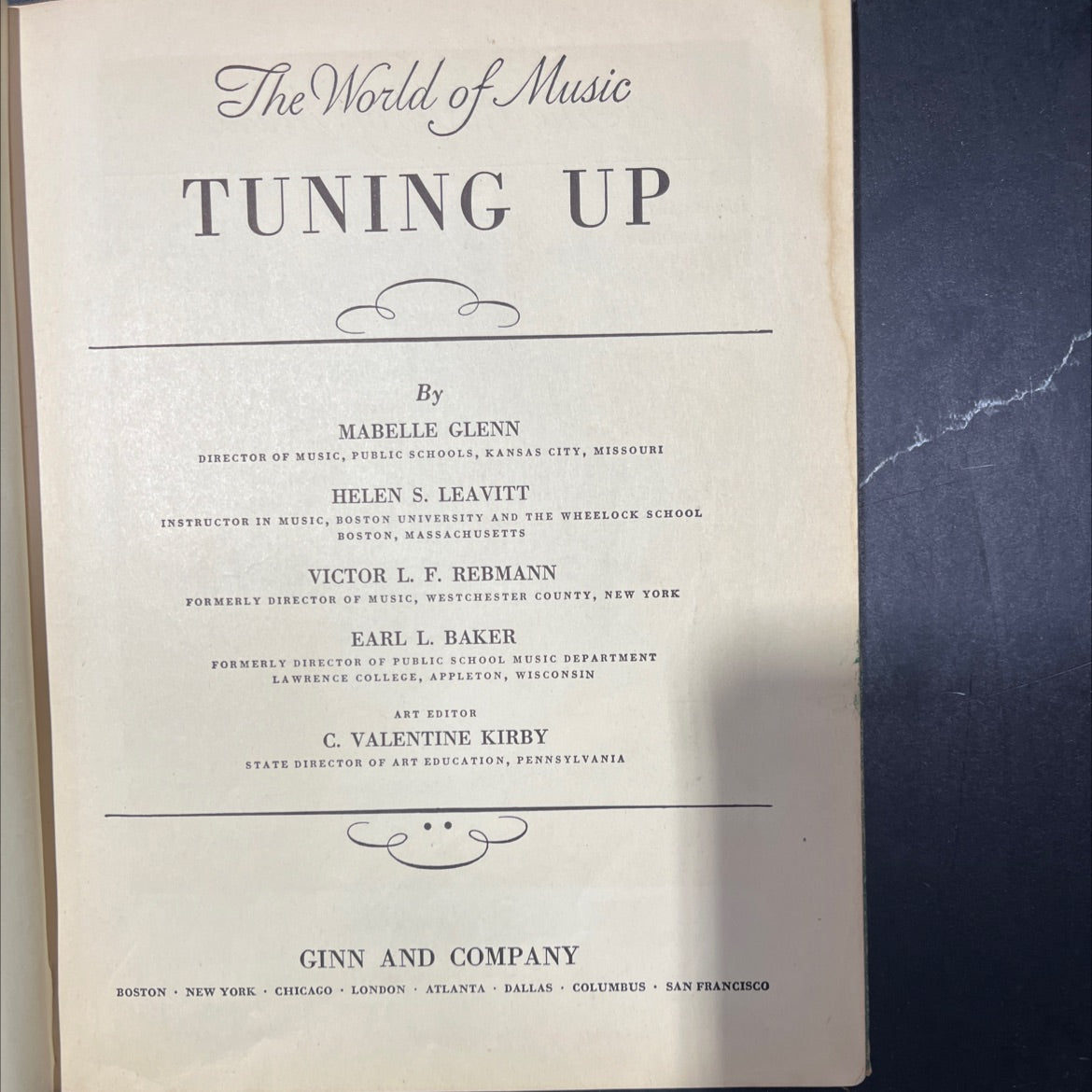the world of music tuning up book, by mabelle glenn, helen s. leavitt, victor l. f. rebmann, earl l. baker, 1936 image 2