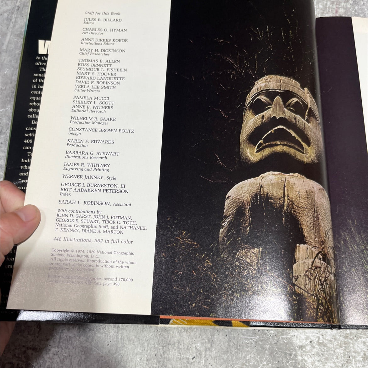 the world of the american indian book, by jules b. billiard, 1979 Hardcover image 3