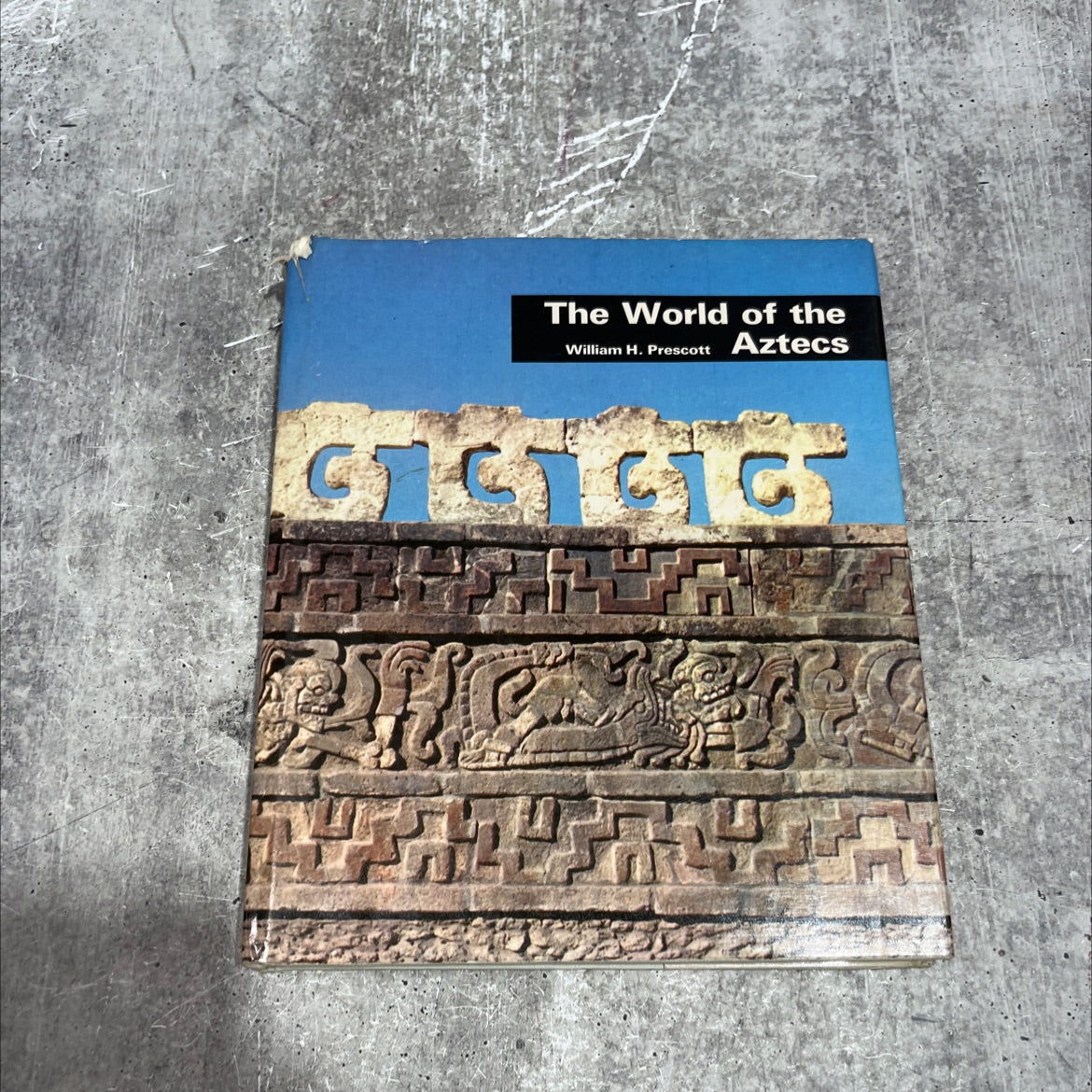 the world of the aztecs book, by william h. prescott, 1970 Hardcover image 1