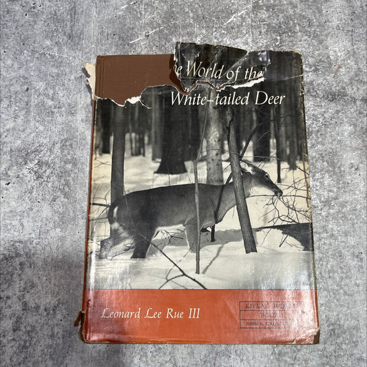 the world of the white-tailed deer book, by leonard lee rue iii, 1962 Hardcover image 1