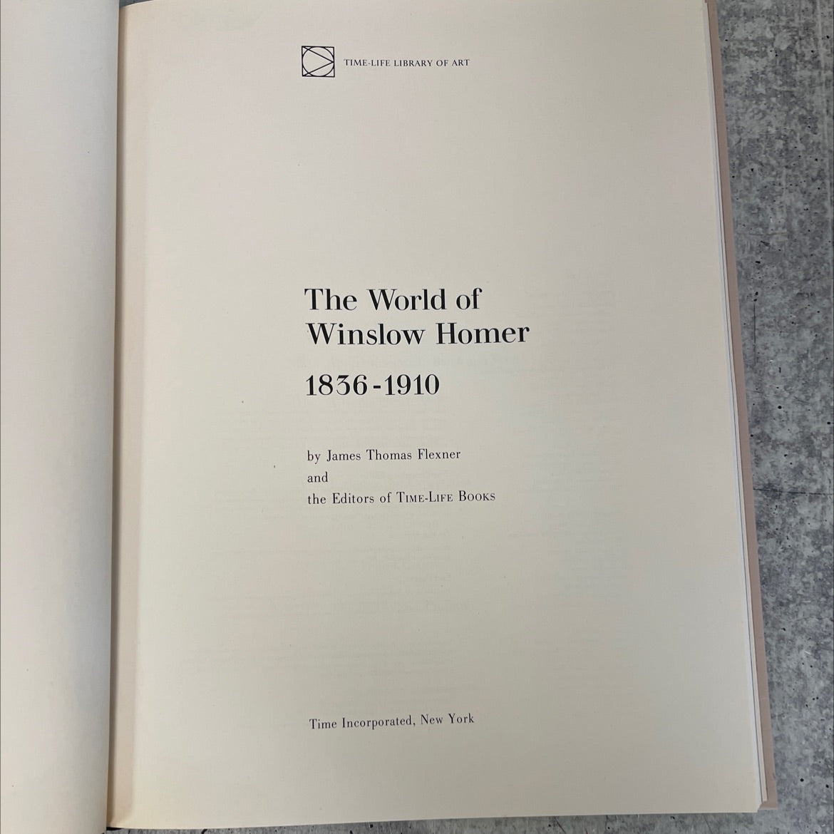 the world of winslow homer book, by james thomas flexner, 1974 Hardcover, Vintage image 2