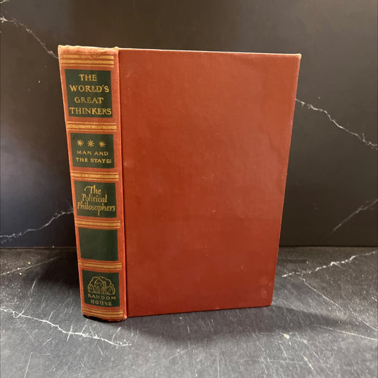 the world's great thinkers man and the state: the political philosophers book, by saxe commins & robert n. linscott, image 1