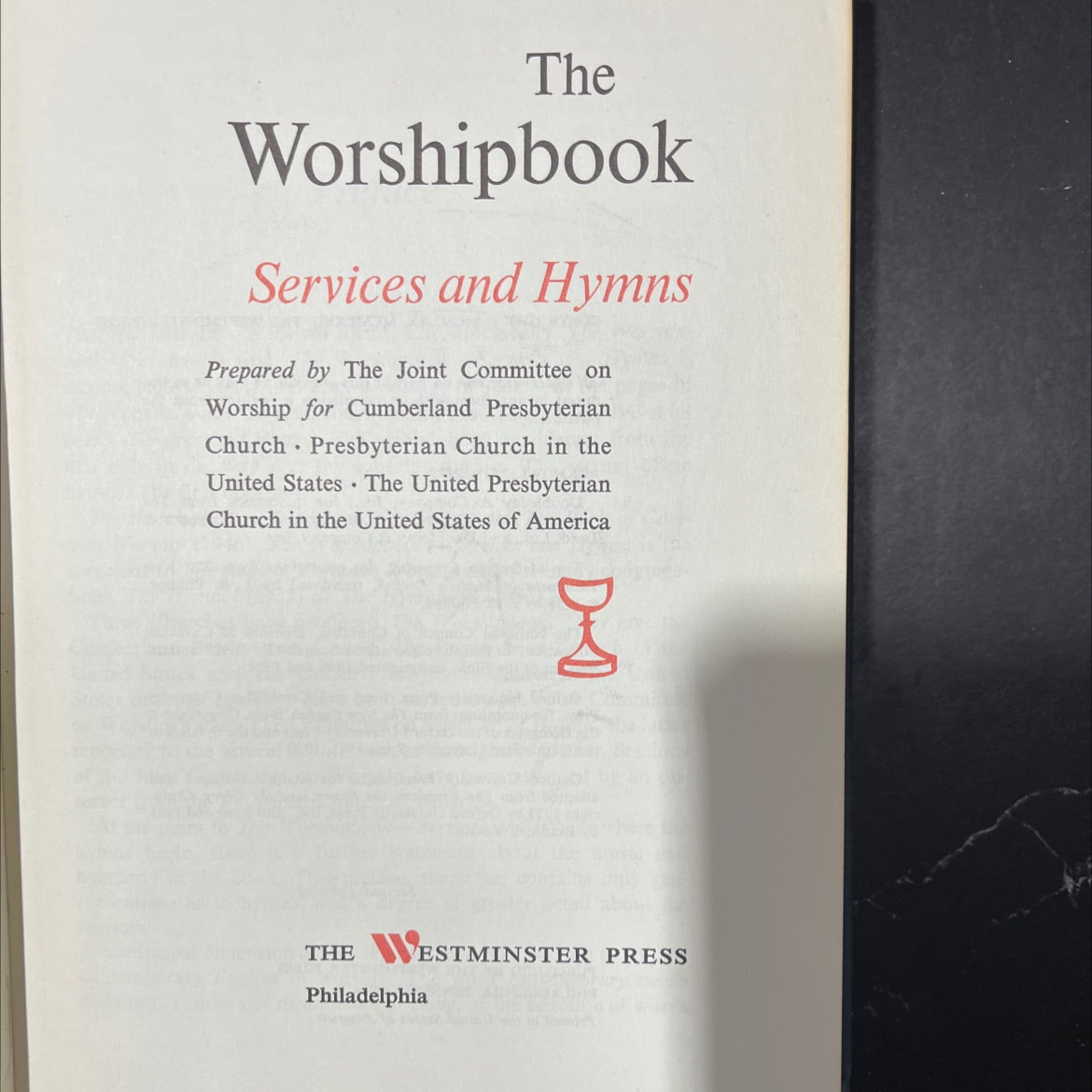the worshipbook services and hymns book, by Joint Committee on Worship, 1972 Hardcover image 2