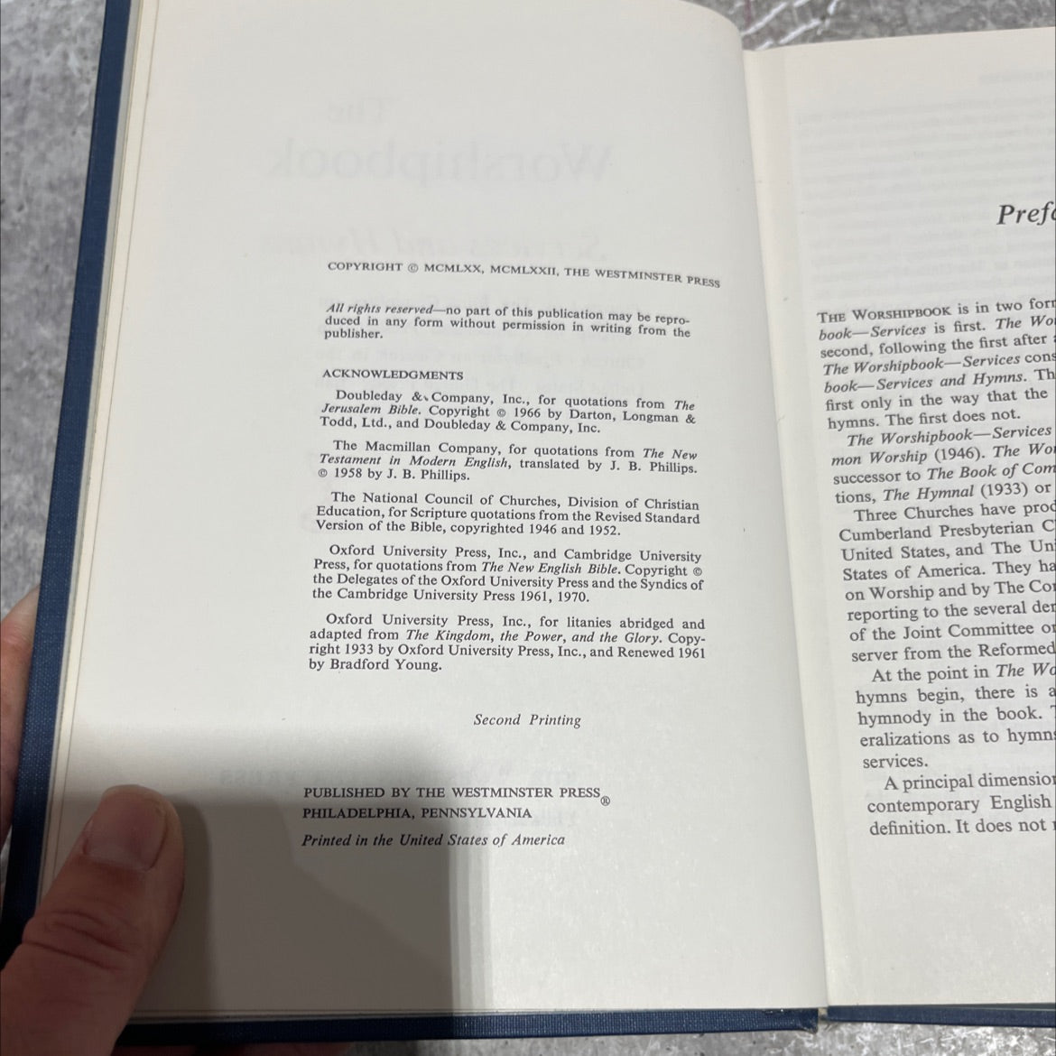 the worshipbook services and hymns book, by the joint committee on worship, 1972 Hardcover image 3