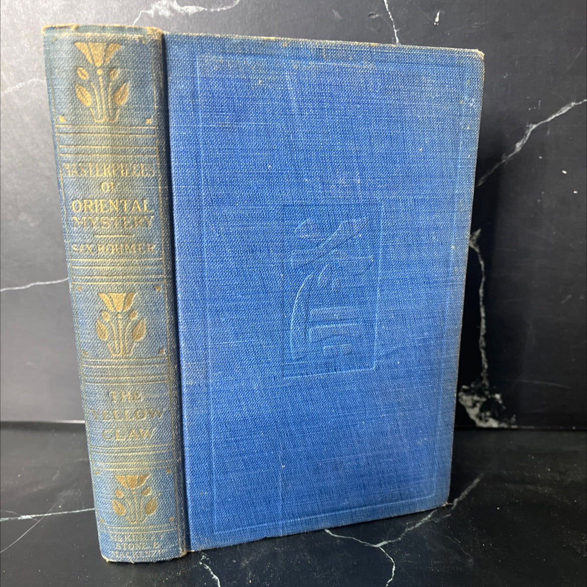 the yellow claw book, by sax rohmer, 1920 Hardcover, Antique image 1