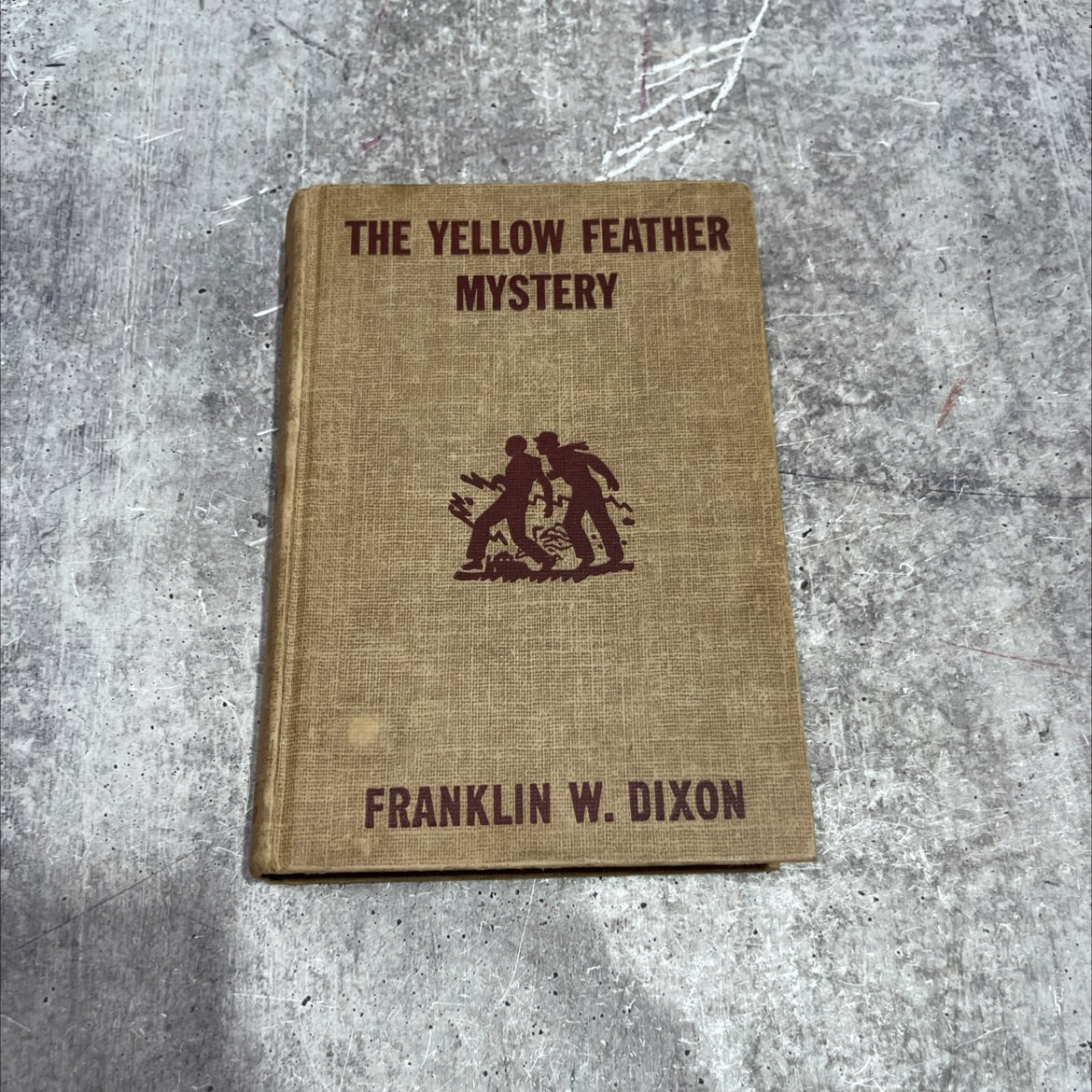 the yellow feather mystery book, by franklin w. dixon, 1953 Hardcover image 1