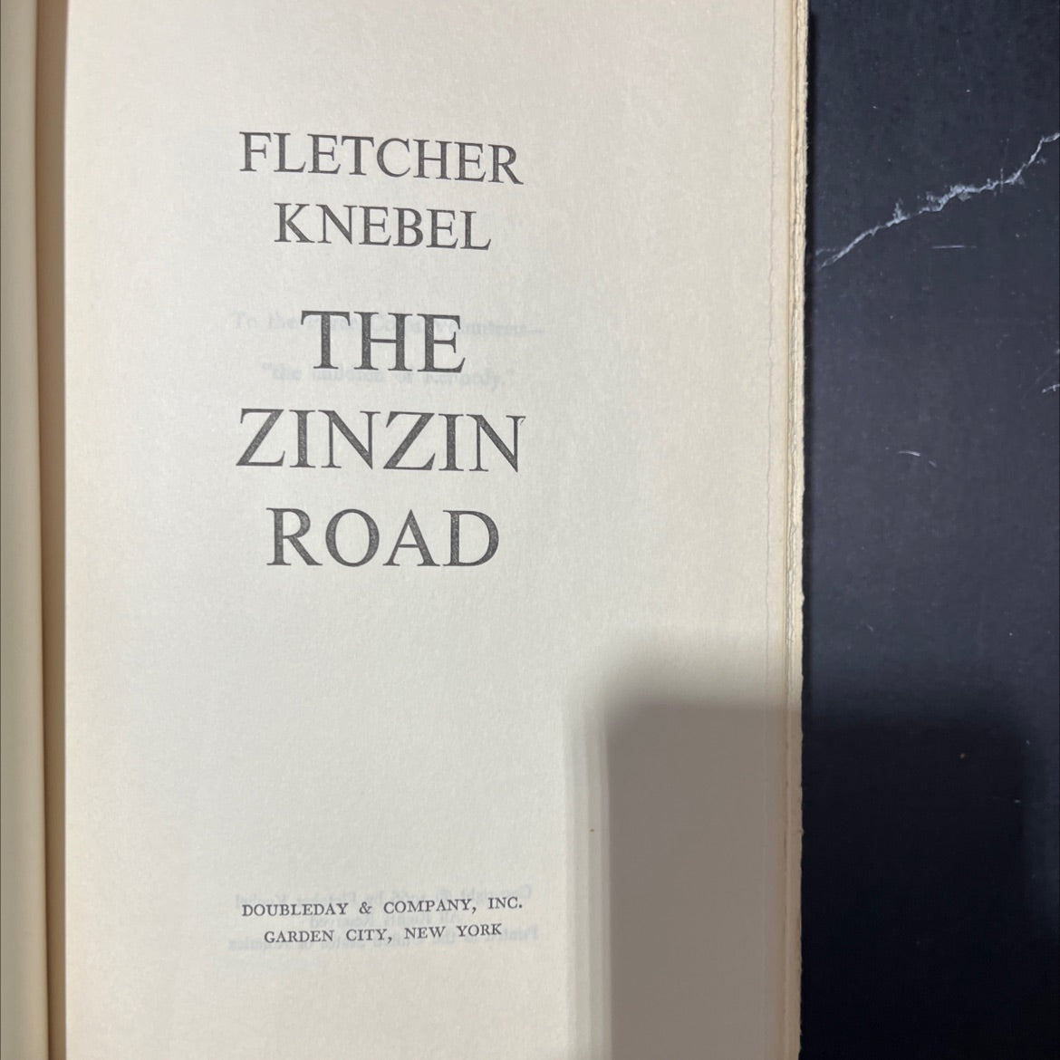 the zinzin road book, by Fletcher Knebel, 1966 Hardcover image 2