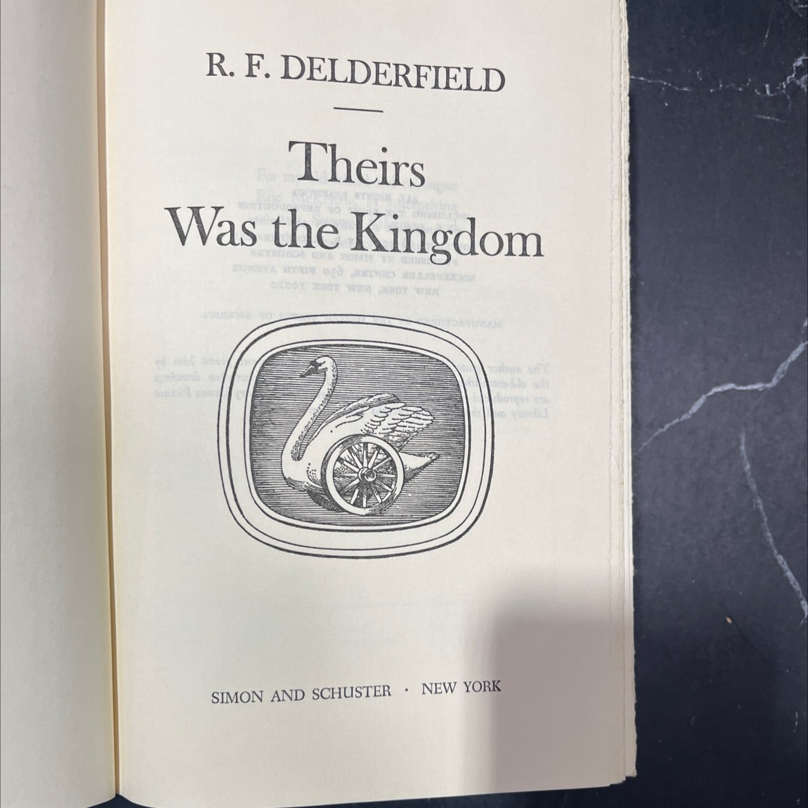 theirs was the kingdom book, by R. F. Delderfield, 1971 Hardcover image 2