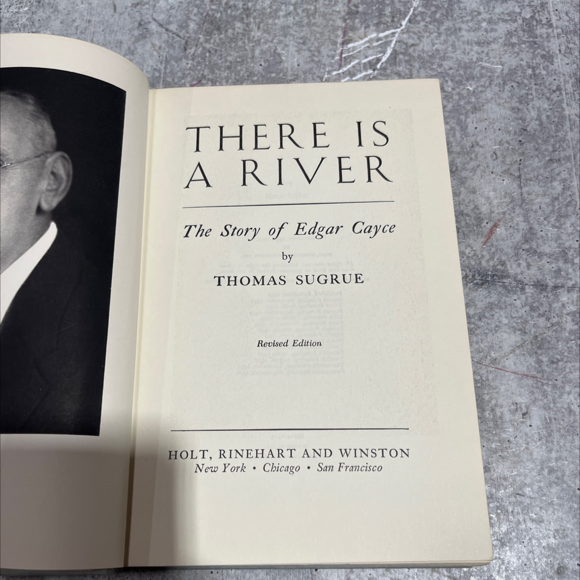 there is a river the story of edgar cayce book, by thomas sug­rue, 1962 Hardcover image 2