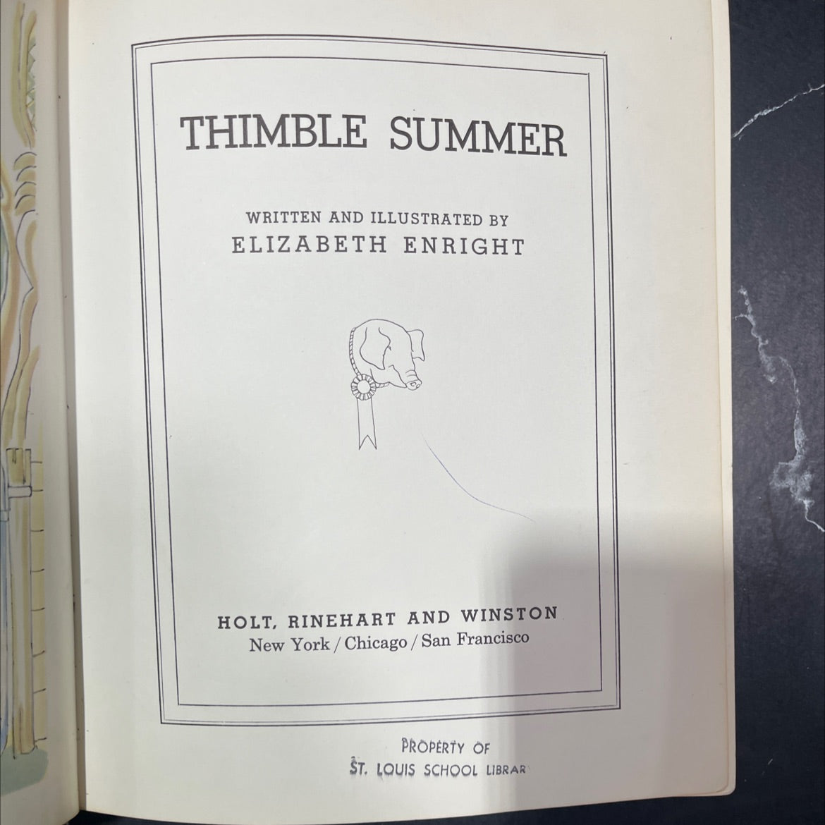 thimble summer book, by elizabeth enright, 1966 Hardcover image 2