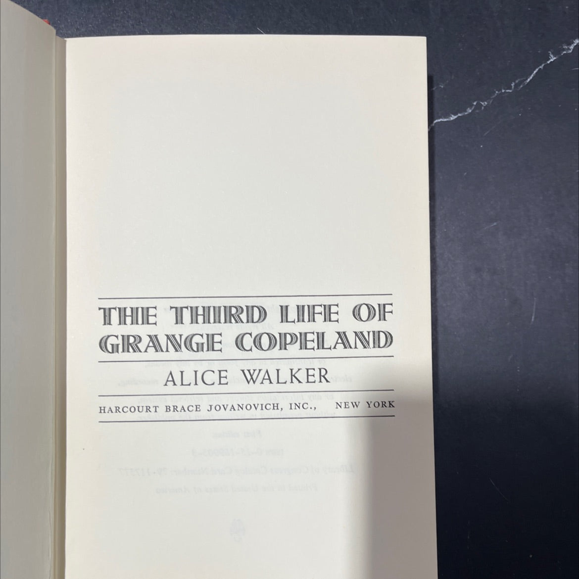 third life of grange copeland book, by Alice Walker, 1970 Hardcover image 2