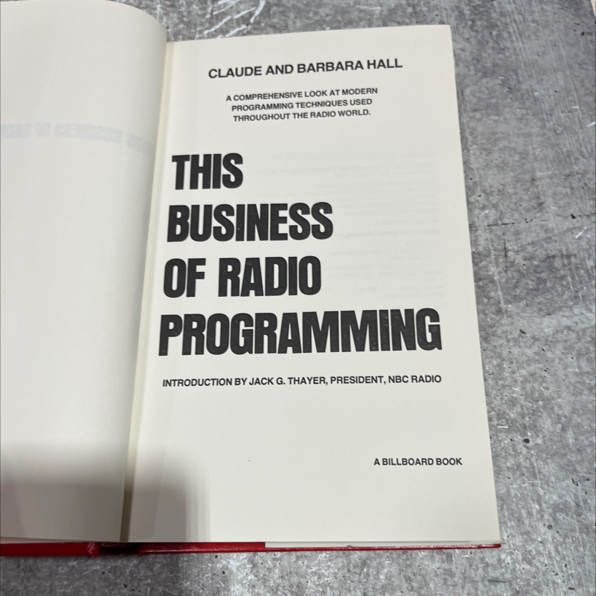 this business of radio programming book, by claude hall, barbara hall, 1980 Hardcover image 2