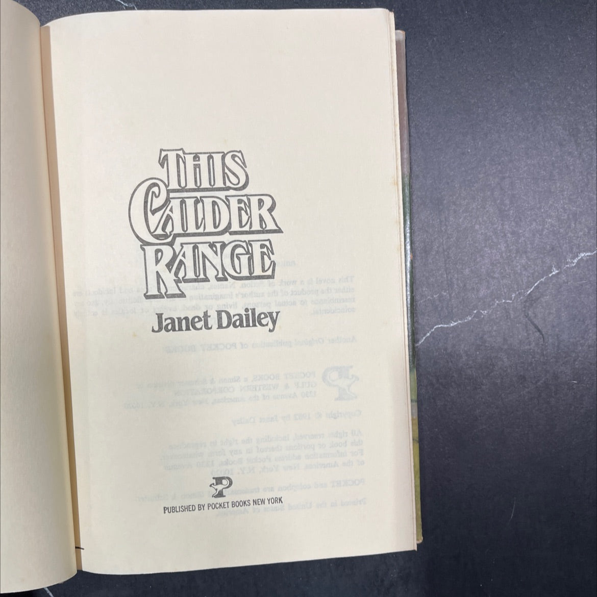 this calder range book, by Janet Dailey, 2008 Hardcover image 2