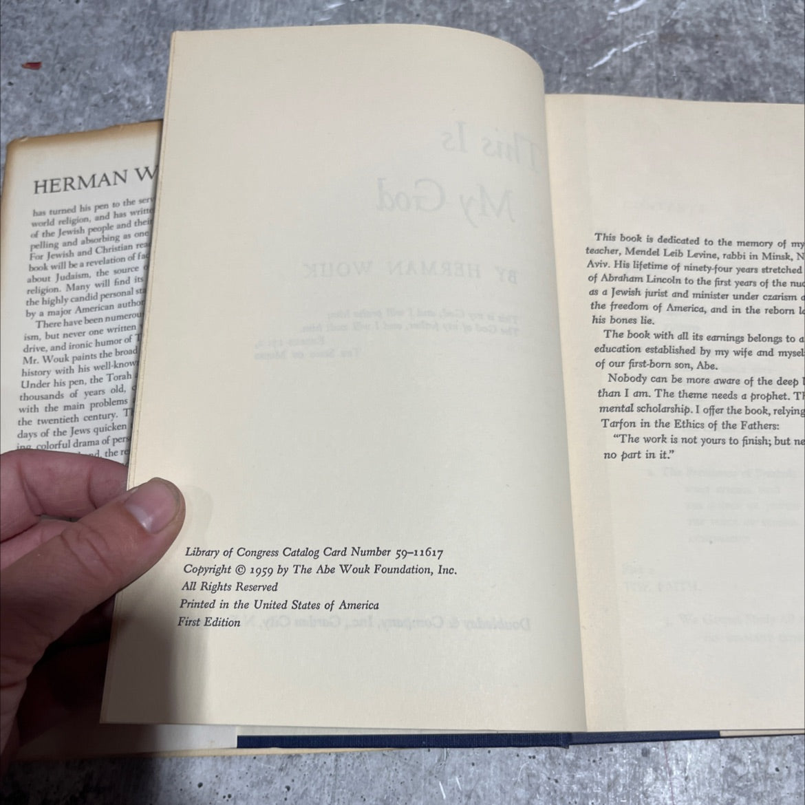 this is my god book, by herman wouk, 1959 Hardcover image 3