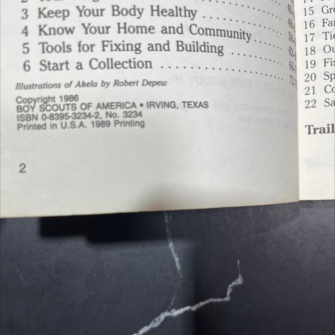 this is my wolf cub scout book book, by jim watkins, 1990 Hardcover image 3