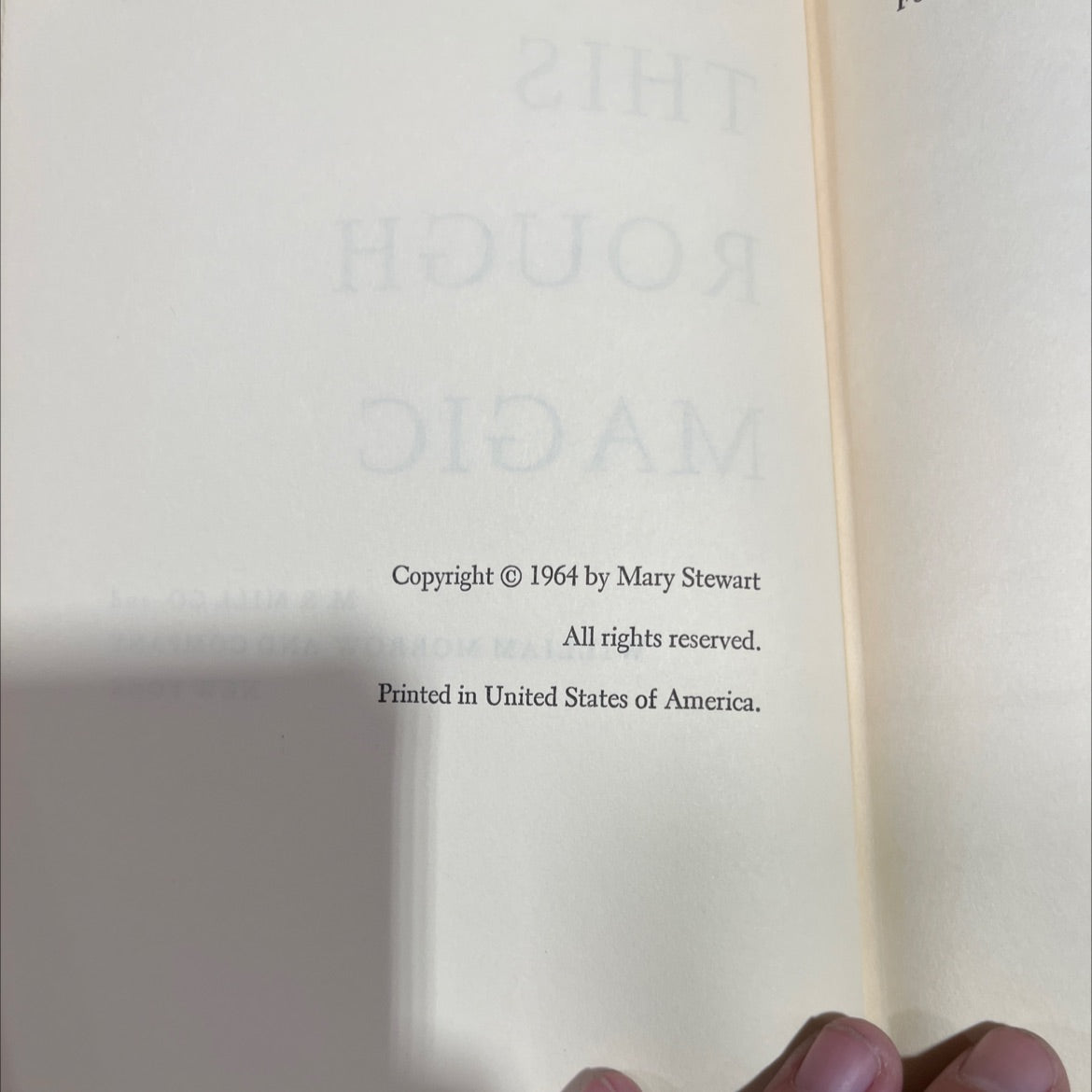 this rough magic book, by Mary Stewart, 1964 Hardcover image 3