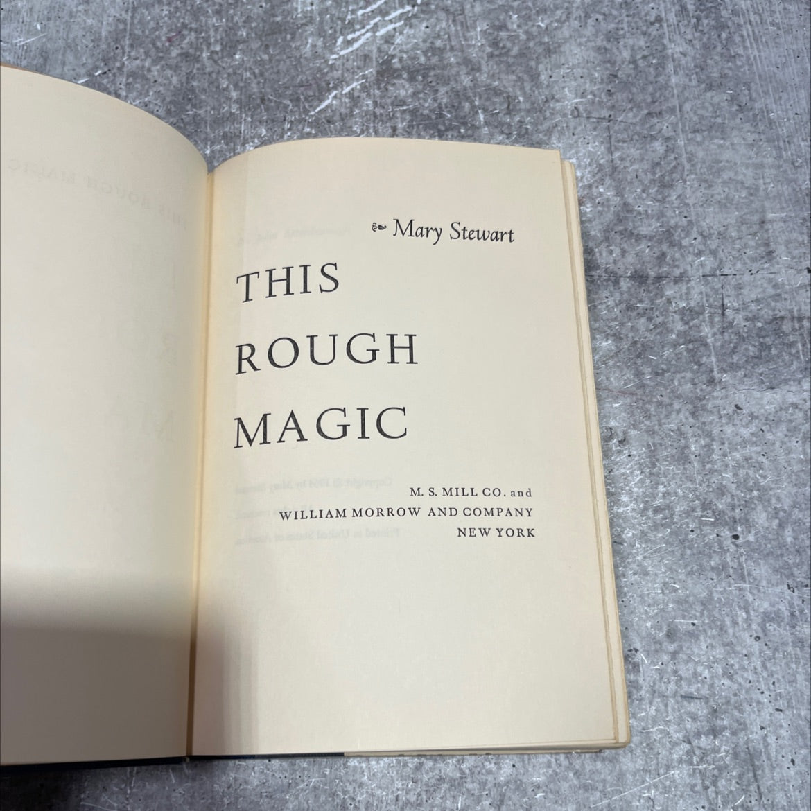 this rough magic book, by Mary Stewart, 1964 Hardcover image 2