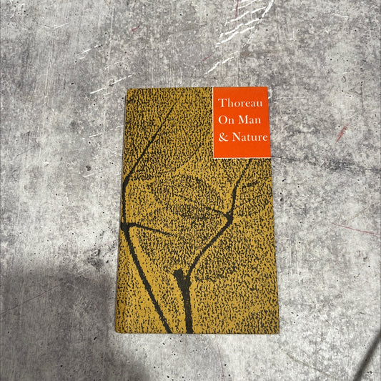 thoreau on man & nature book, by henry d. thoreau, 1970 Hardcover image 1