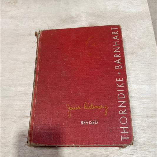 thorndike + barnhart junior dictionary revised book, by e. l. thorndike, clarence l. barnhart, 1959 Hardcover image 1