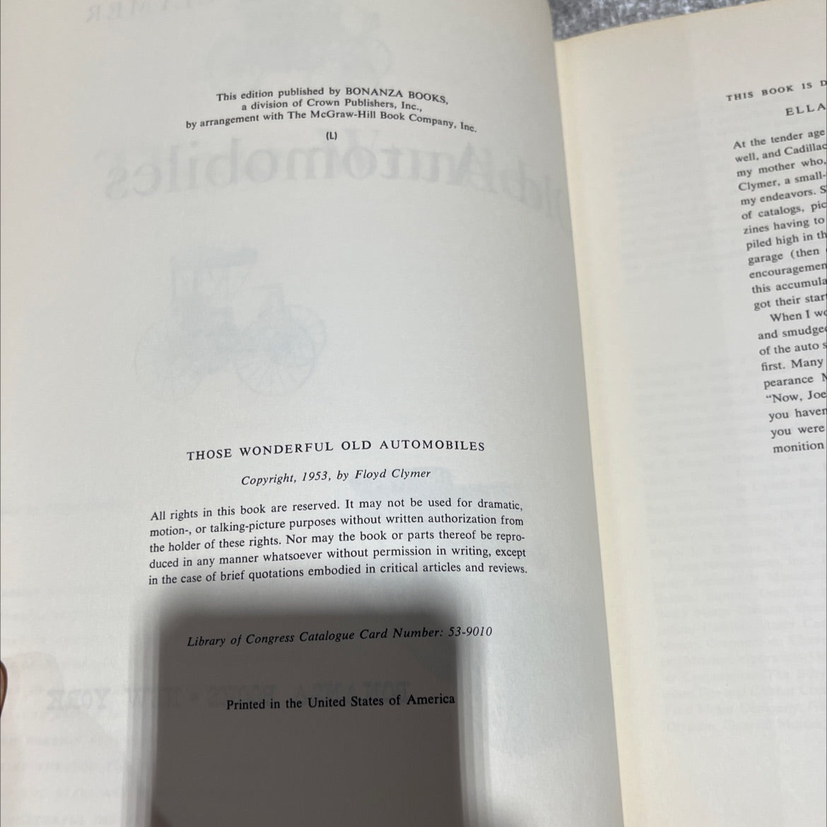 those wonderful old automobiles book, by Floyd Clymer, 1953 Hardcover image 3