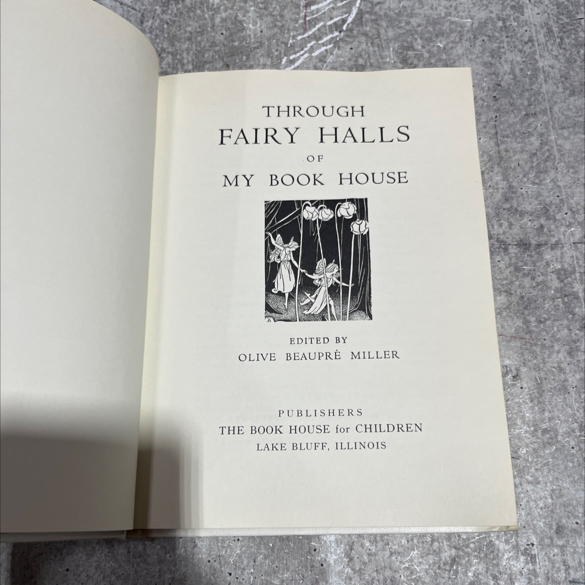 through fairy halls of my book house book, by olive beaupré miller, 1971 Hardcover image 2