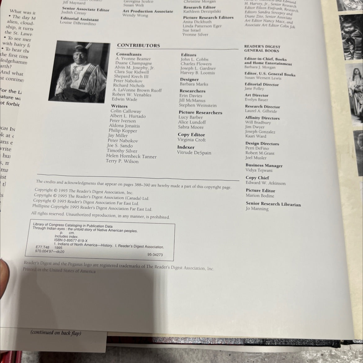 through indian eyes the untold story of native american peoples book, by unknown, 1995 Hardcover image 3