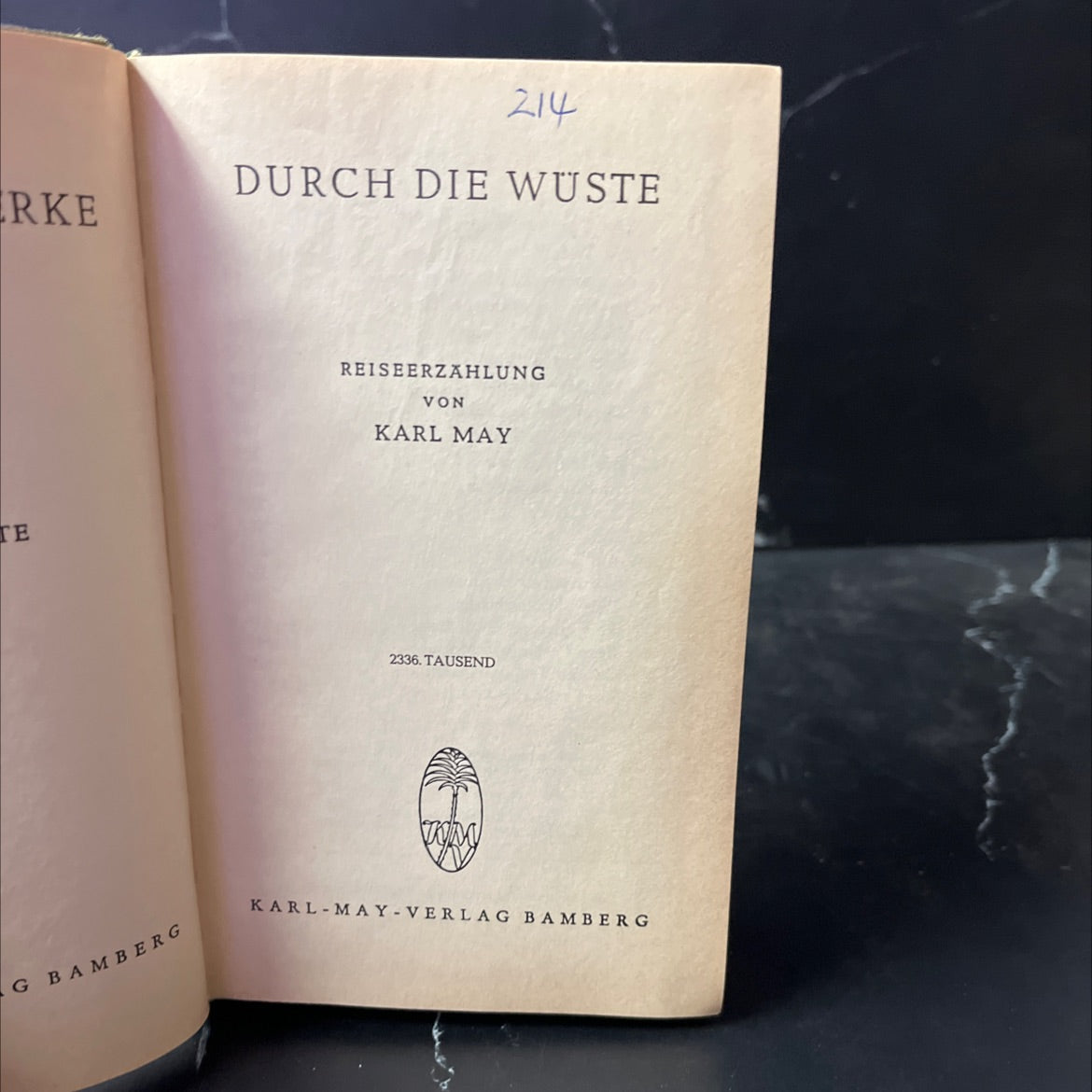 through the desert travelogue by karl may book, by Karl May, 1952 Hardcover image 2