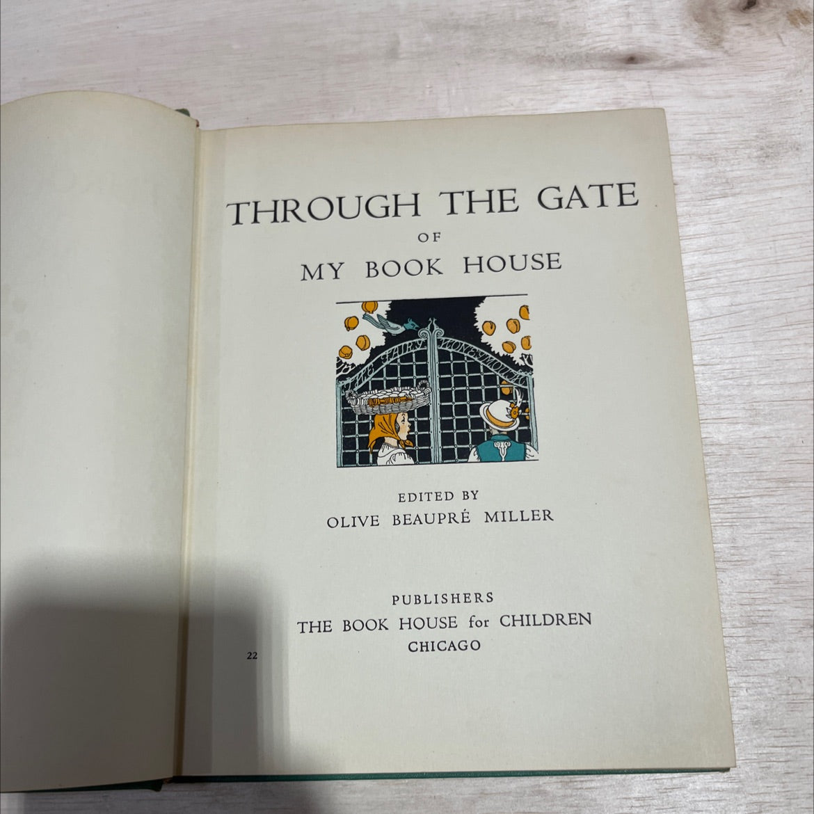 through the gate book, by olive beaupré miller, 1937 Hardcover image 2