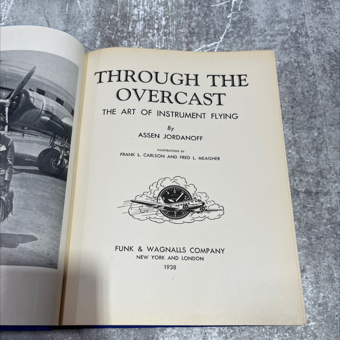 through the overcast the art of instrument flying book, by assen jordanoff, 1938 Hardcover image 2