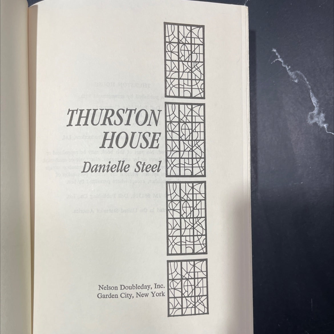 thurston house book, by danielle steel, 1983 Hardcover image 2