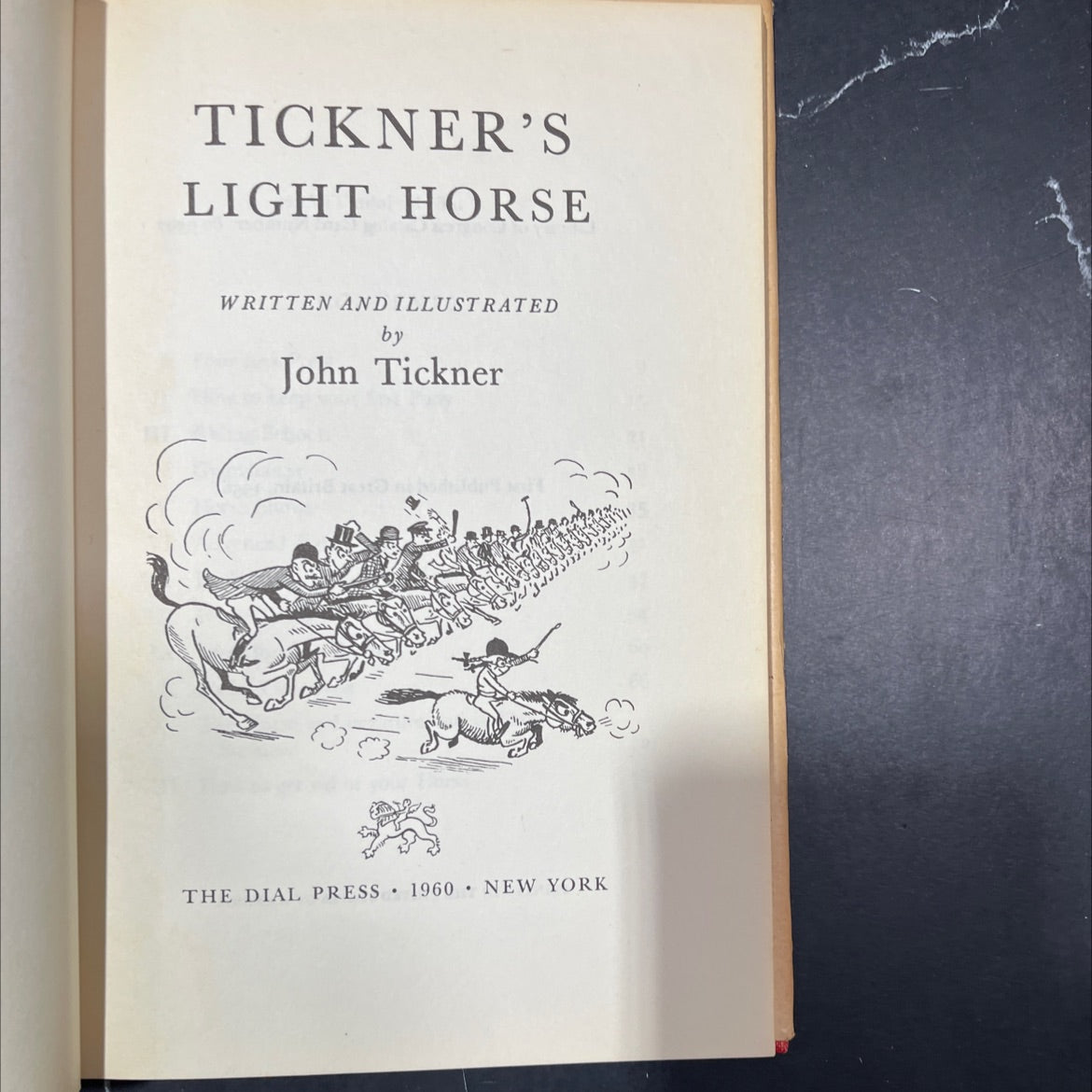 tickner's light horse book, by John Tickner, 1960 Hardcover image 2
