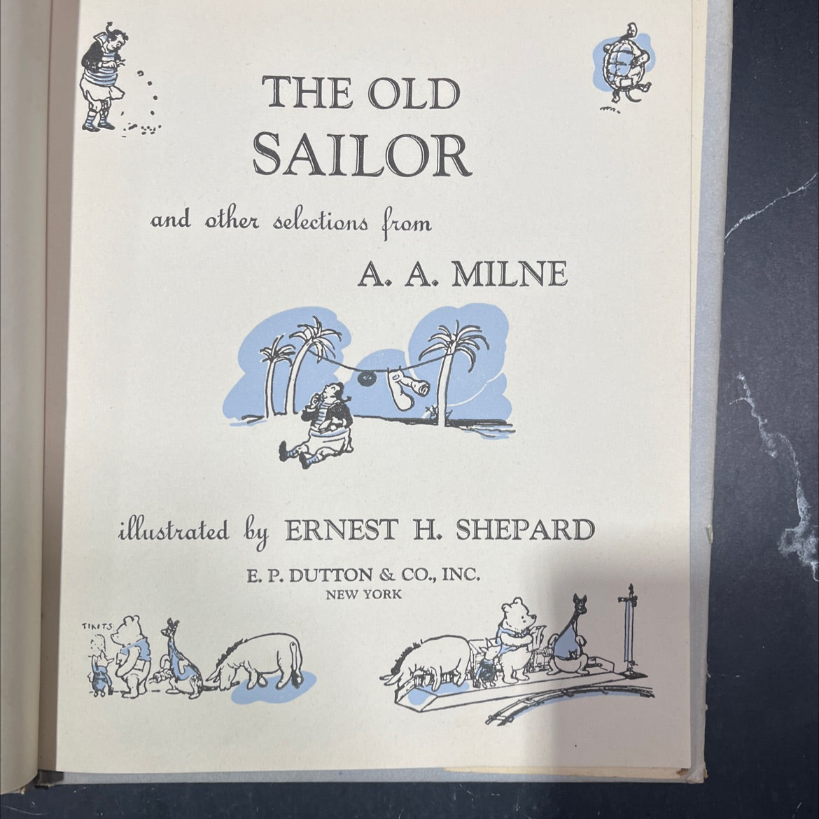 tikits the old sailor and other selections from a. a. milne book, by a. a. milne, 1947 Hardcover image 2