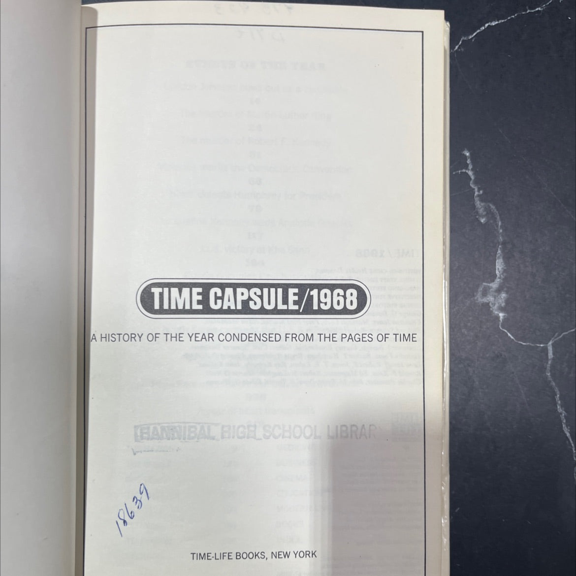 time capsule/1968 a history of the year condensed from the pages of time book, by not stated, 1969 Hardcover image 2