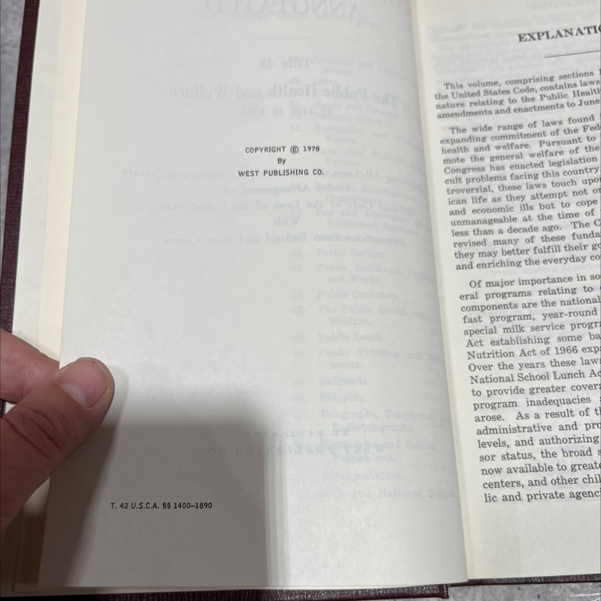 titles of united states code and states code annotated book, by unknown, 1978 Hardcover image 3