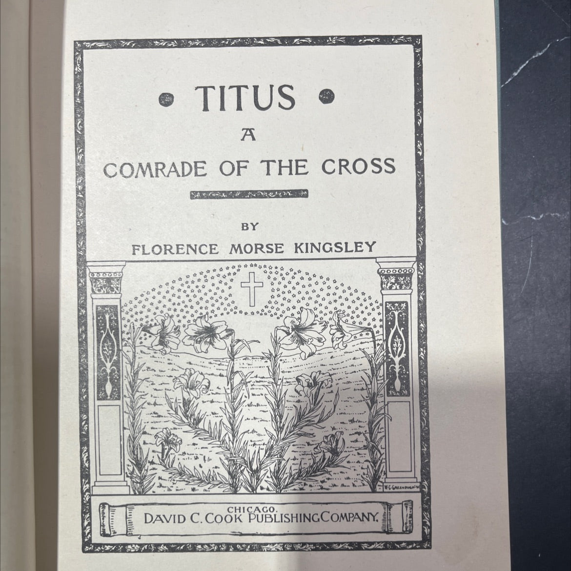 titus a comrade of the cross book, by florence morse kingsley, 1918 Hardcover image 2