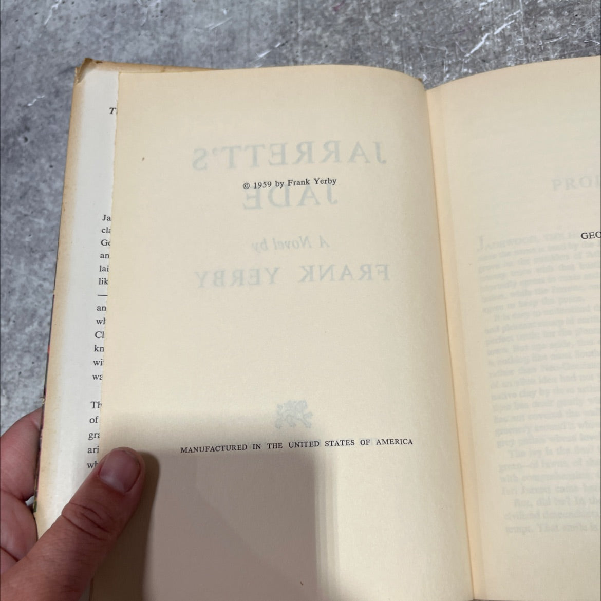 tjarett's jade book, by frank yerby, 1959 Hardcover image 3