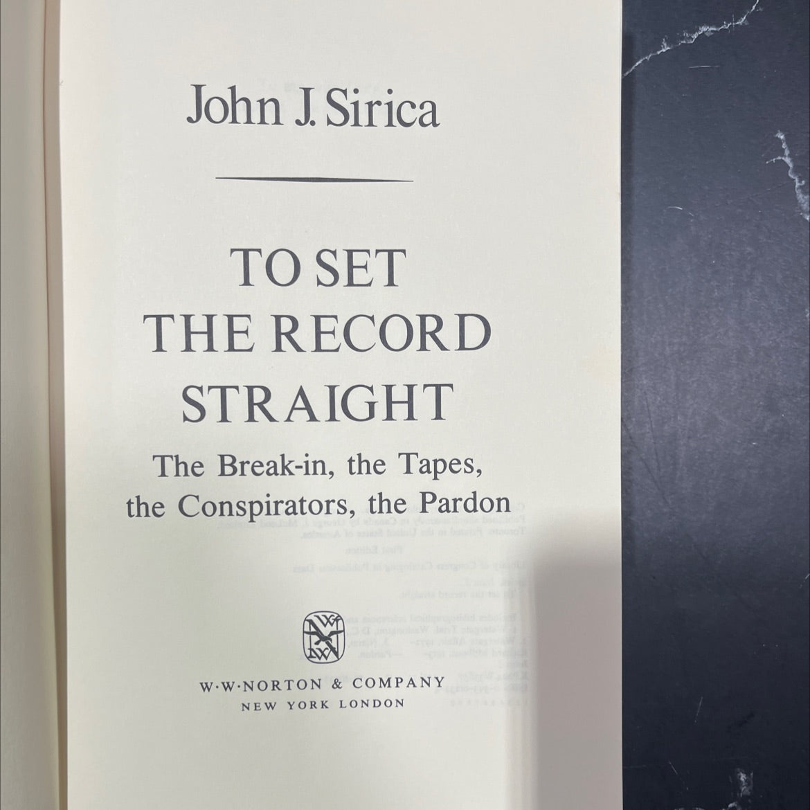 to set the record straight book, by John J. Sirica, 1979 Hardcover image 2