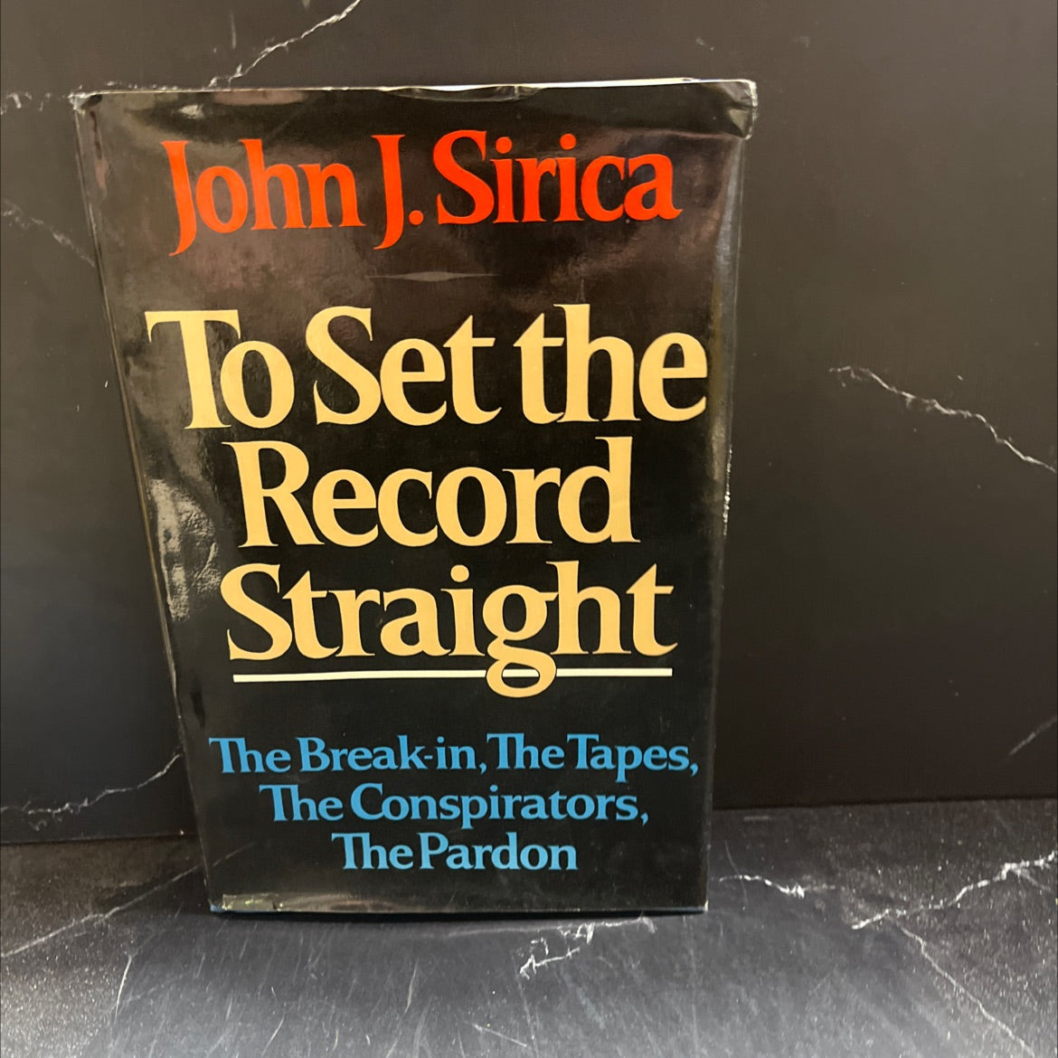 to set the record straight book, by John J. Sirica, 1979 Hardcover image 1