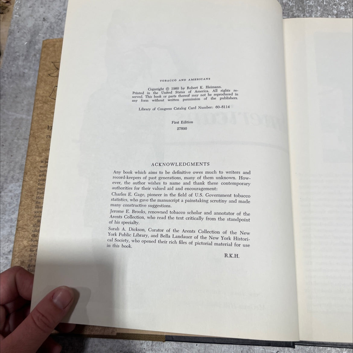tobacco and americans book, by robert k. heimann, 1960 Hardcover image 3