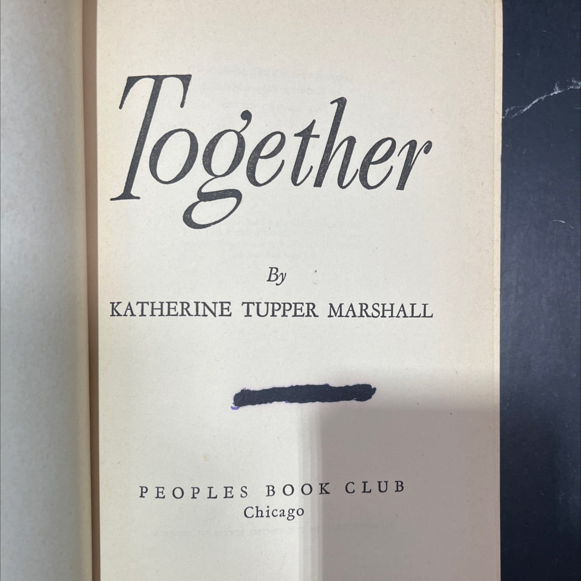together book, by katherine tupper marshall, 1947 Hardcover image 2