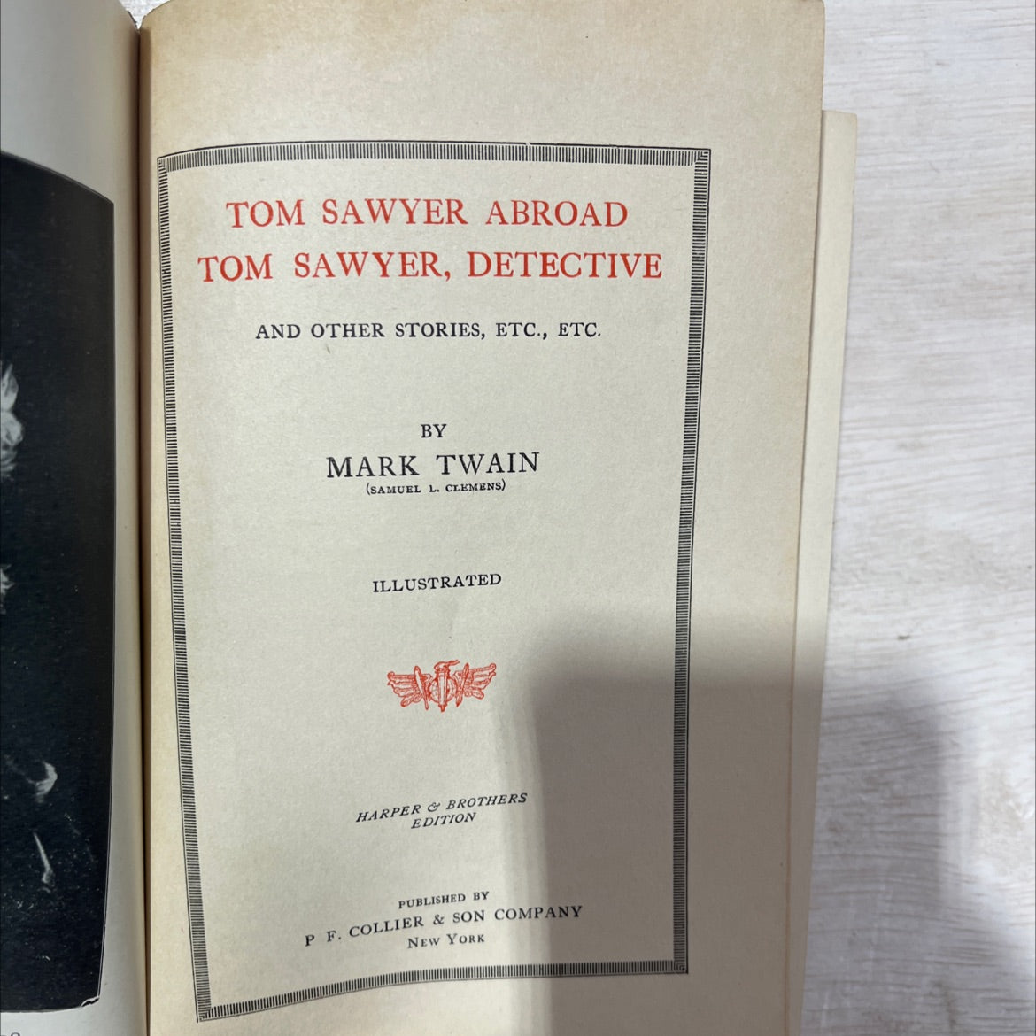tom sawyer abroad tom sawyer, detective and other stories, etc., etc. book, by mark twain, 1917 Hardcover, Antique image 2