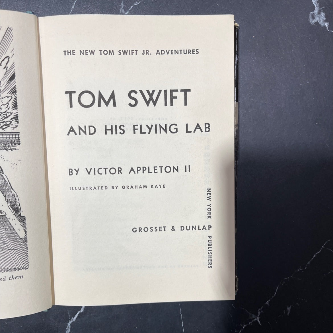 tom swift 201 and his flying lab book, by victor appleton ii, 1954 Hardcover image 2