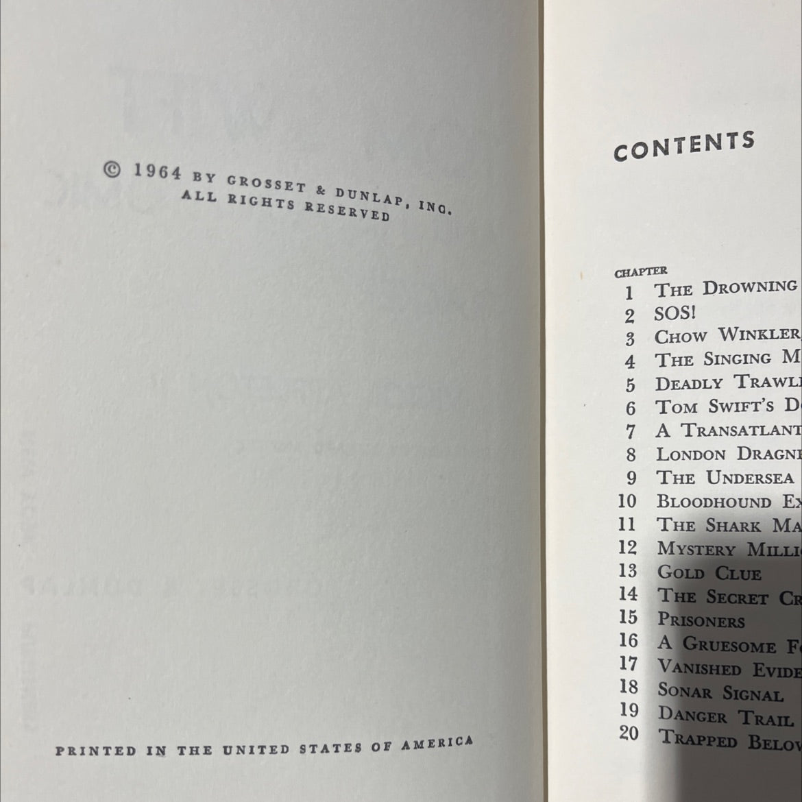 tom swift and his aquatomic tracker book, by victor appleton ii, 1964 Hardcover image 3